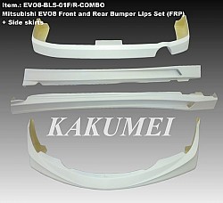 ARD Front and rear bumper and side skirts EVO8 (FRP)