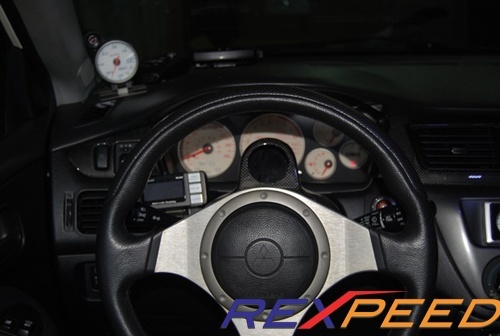 Steering Wheel Carbon Gauge Pod Single
