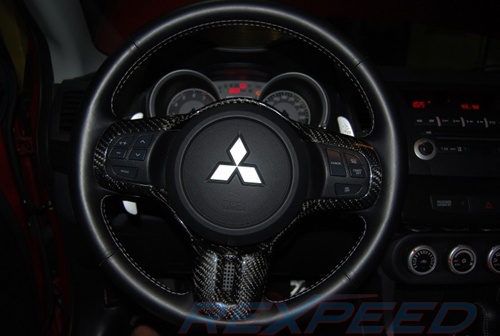 Evo X Carbon Steering Wheel Cover