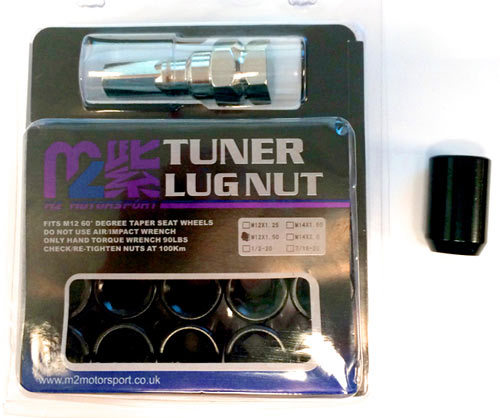 TUNER WHEEL NUTS M12 X 1.5 (20 nuts & key)