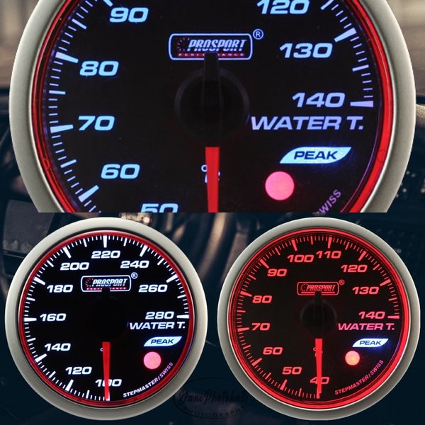 Wassertemperatur WRC HALO Premium Serie 52mm