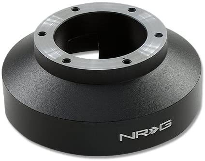NRG Innovations Steering Hub Short Black Aluminum Subaru Impreza